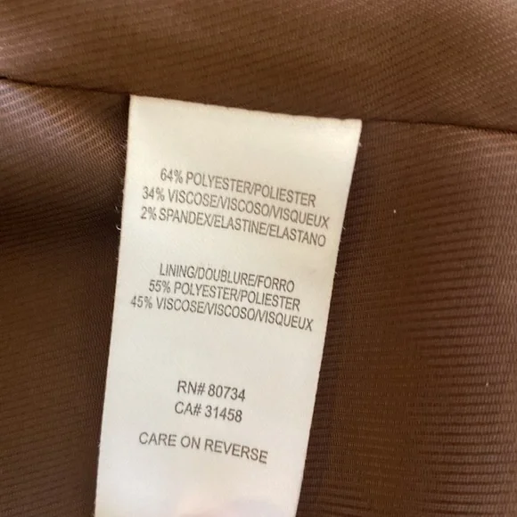 BCBGMaxAzria short sleeve jacket striped menswear navy Blazer M - Picture 11 of 12